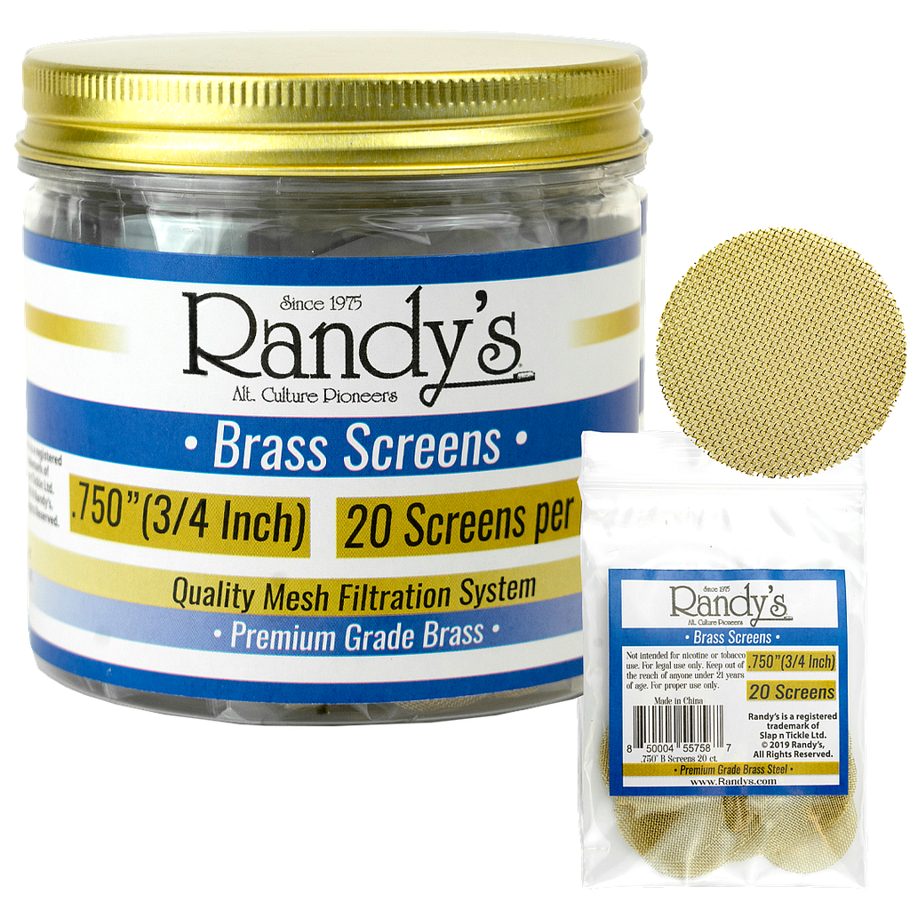 Screens  Metal  Brass 0.750  20PK