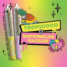 RIZZLERS - Twisters Tropicoco & Watermelon Razzler  2 x 0.5g Infused Pre-Rolls
