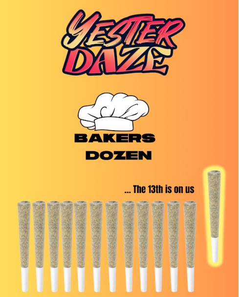 Bakers Dozen 13 X 1g PreRolls