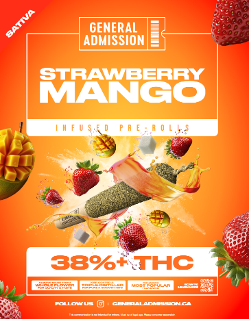 General Admission - Strawberry Mango 5 x 0.5g Distillate Infused Pre-Rolls
