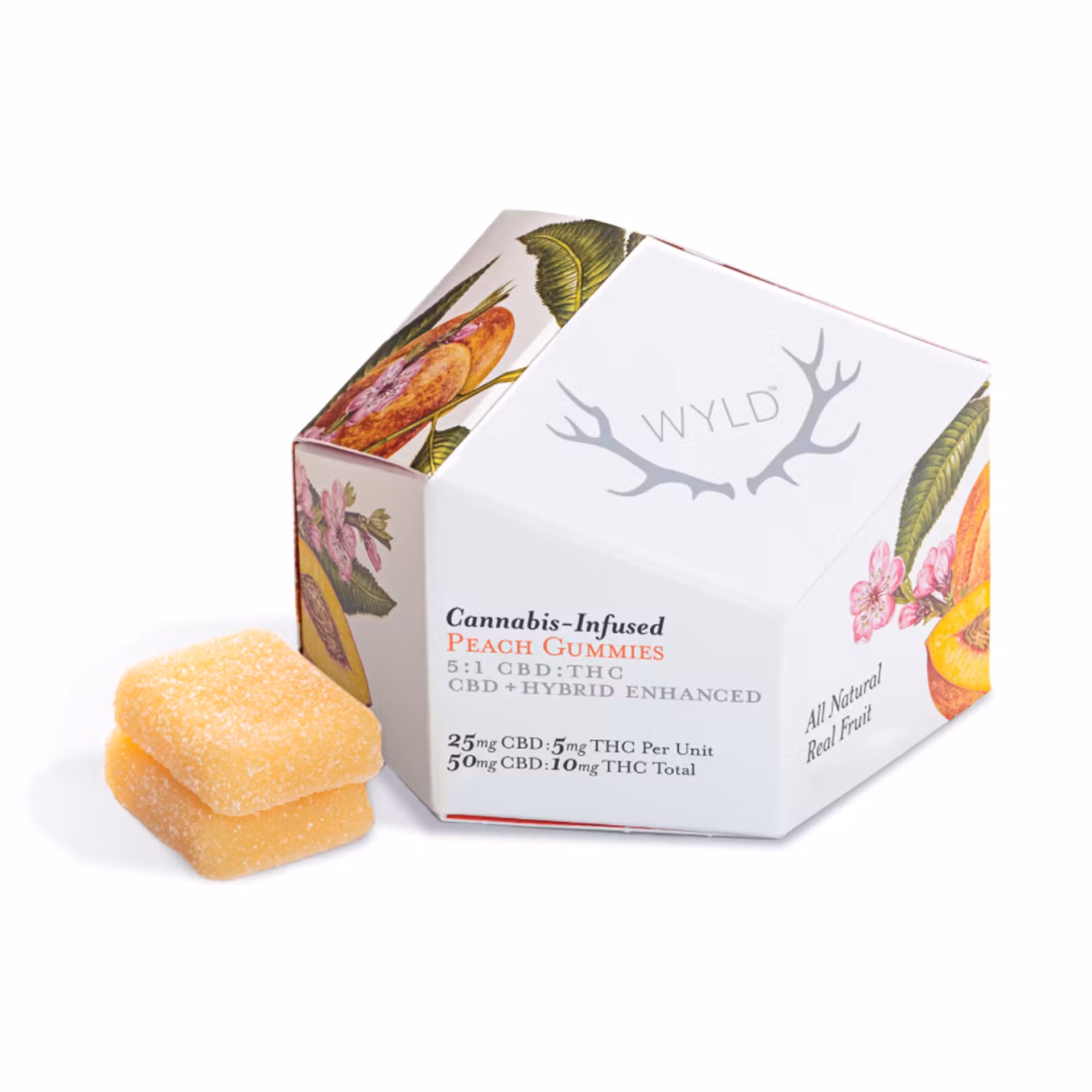 Real Fruit Peach 5:1 2 x 4g Soft Chews