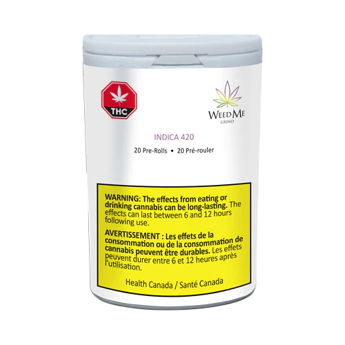 Weed Me Grind - Indica 420 20 x 0.4g Pre-Rolls