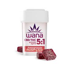 Wana Classic - Pomegranate Blueberry Acai 5:1 2 x 4.5g Soft Chews