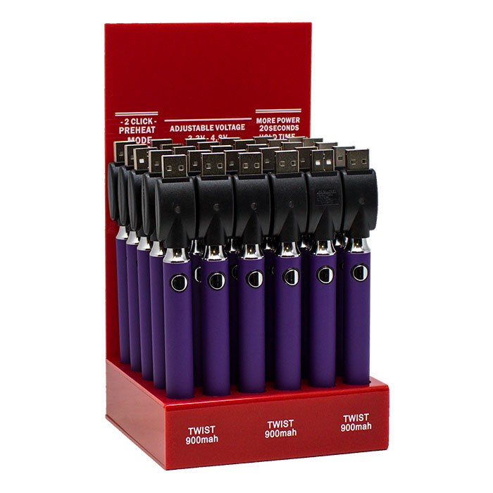 510 No Name Purple 900mAh Batteries