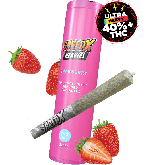 SHRED X - Gnarberry Heavies Infused Pre-Rolls 3 x 0.5g