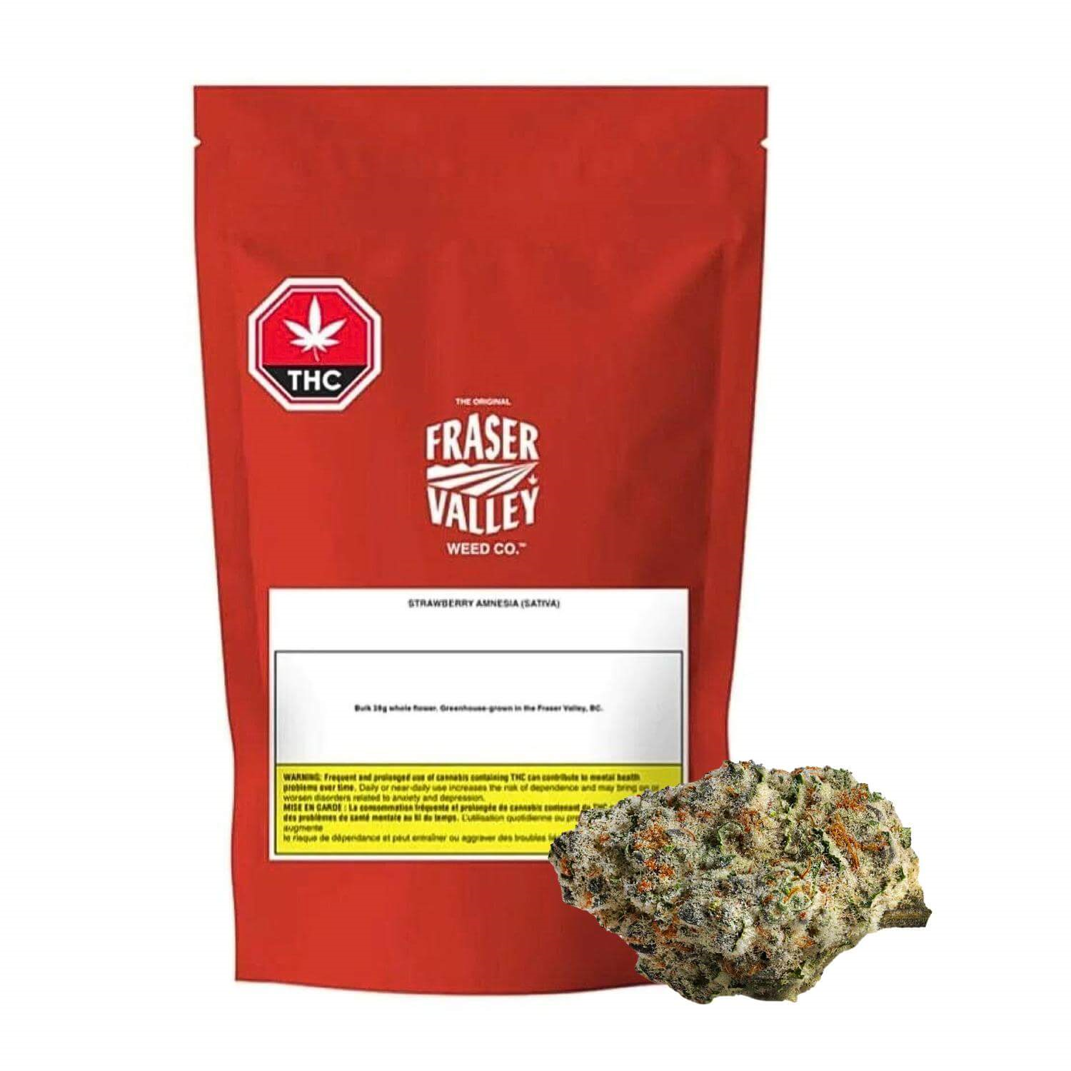 The Original Fraser Valley Weed Co. - Strawberry Amnesia 28g Dried Flower