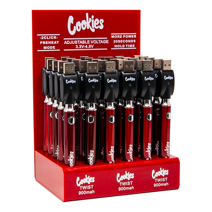 Cookies 510 Red Cookies Twist 900 MAh Battery