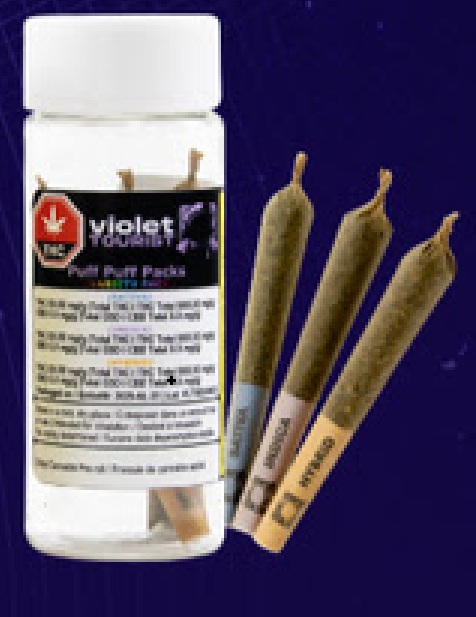 Violet Tourist - Puff Puff Variety Pack 3 x 0.5g Pre-Rolls