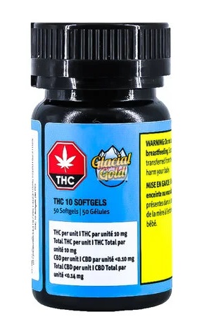 Glacial Gold - THC 10 Softgels