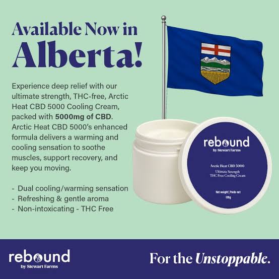 Rebound by Stewart Farms - Arctic Heat CBD 5000 Ultimate Strength THC Free Cooling Cream 120g Cream