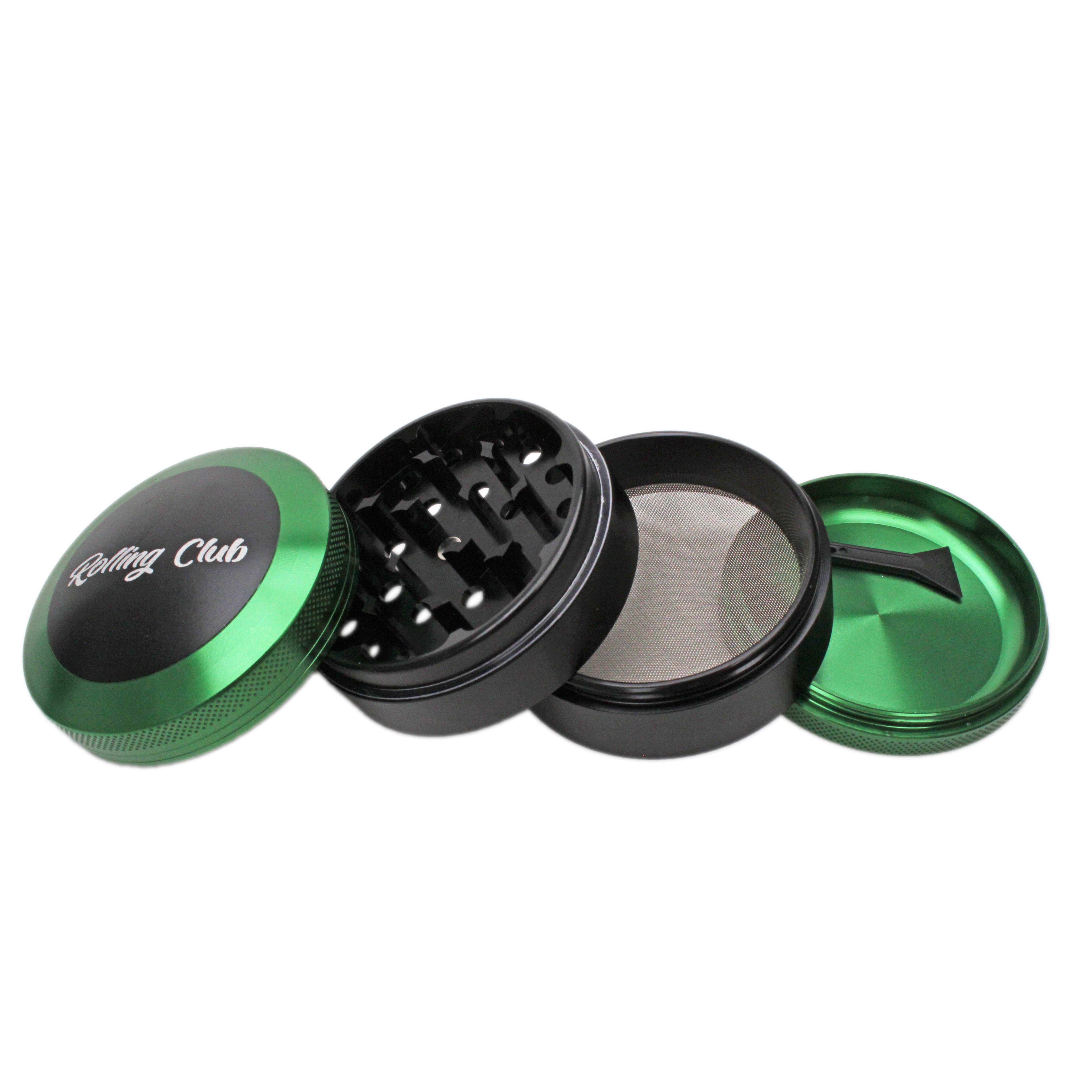 Green 2.5" 4 Piece Highlight Grinder