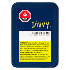 Divvy - Black Widow CBD 10 x 0.35g Pre-Rolls