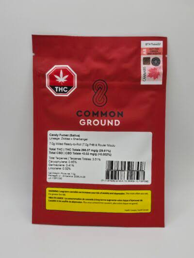 Common Ground - Candy Fumez Milled Ready-to-Roll 7g Milled Flower