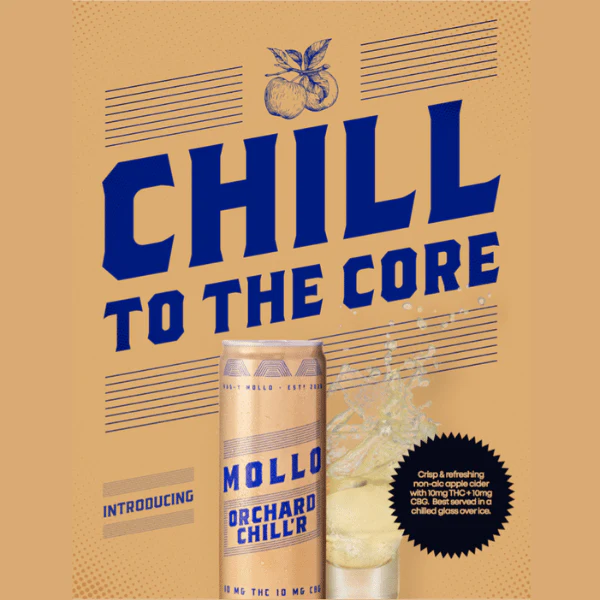 Mollo - Blend Crisp Apple Cider THC:CBG Sparkling Beverage 355mL