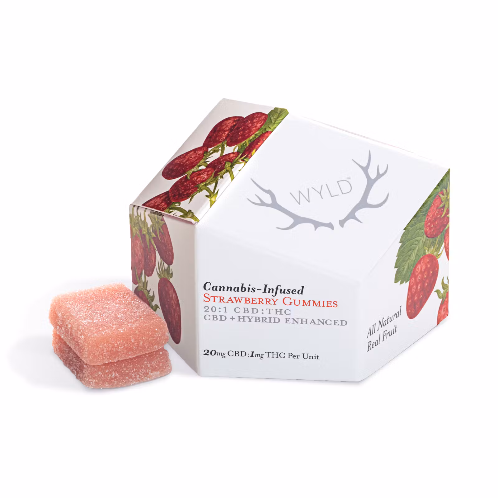 Real Fruit Strawberry 20:1 CBD:THC 10 x 4g Soft Chews