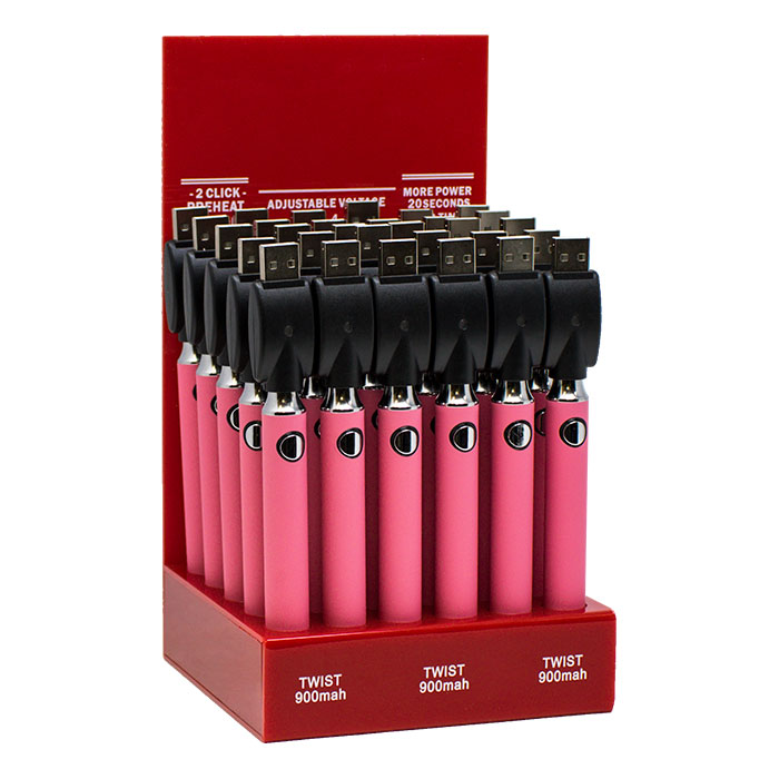 510 No Name Pink 900mAh Batteries
