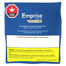 Emprise Rapid THirstC - Blend Blue Raspberry 10 mg THC Instant Drink 1 x 24g powder