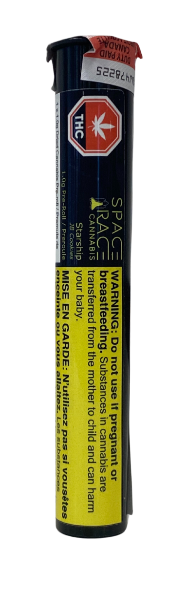 SPACE RACE CANNABIS - Starship 1 x 1g Pre-Roll