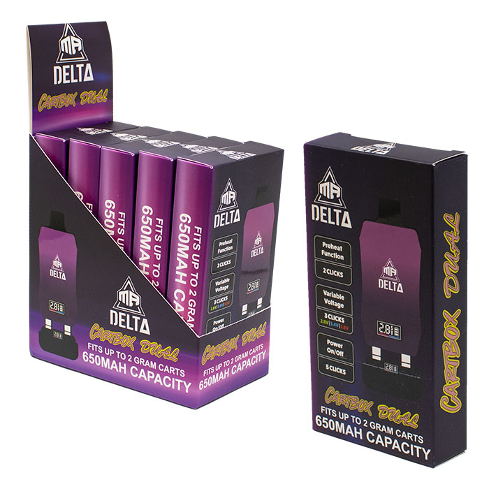 Mr Delta - Cartbox Dual Purple 510 Battery 