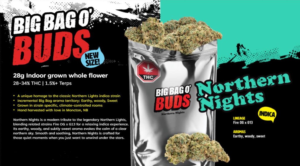 Big Bag O' Buds - BBOB Northern Nights 28g Dried Flower