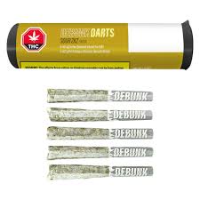 DEBUNK Darts - Sour ZKZ 5 x 0.5g Bubble Hash Coated Infused Pre-Rolls