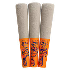 Skullcrusher 70's by RAD - Iced Orange 3 x 0.45g Quad Diamond Infused Pre-Rolls