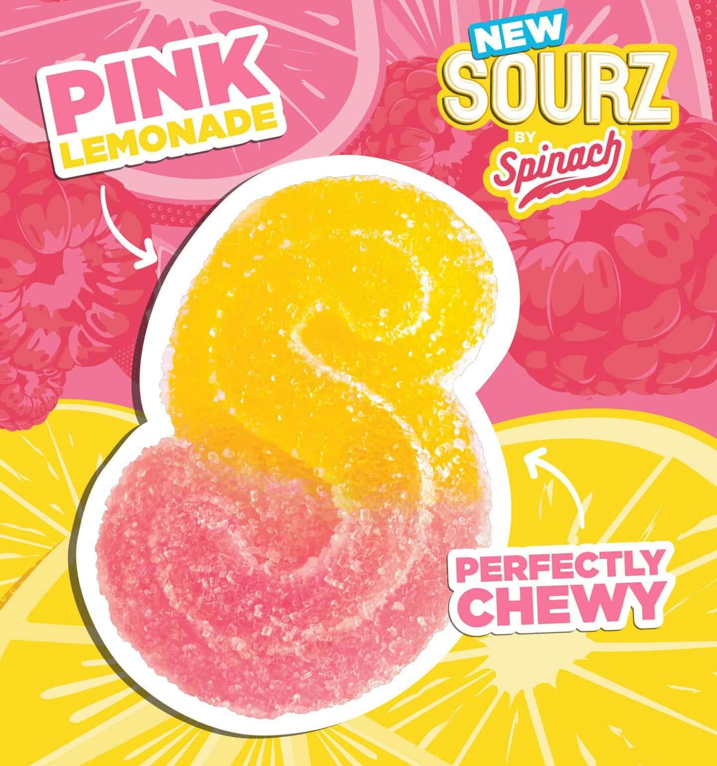 SOURZ by Spinach - Pink Lemonade 5 x 5g Soft Chews