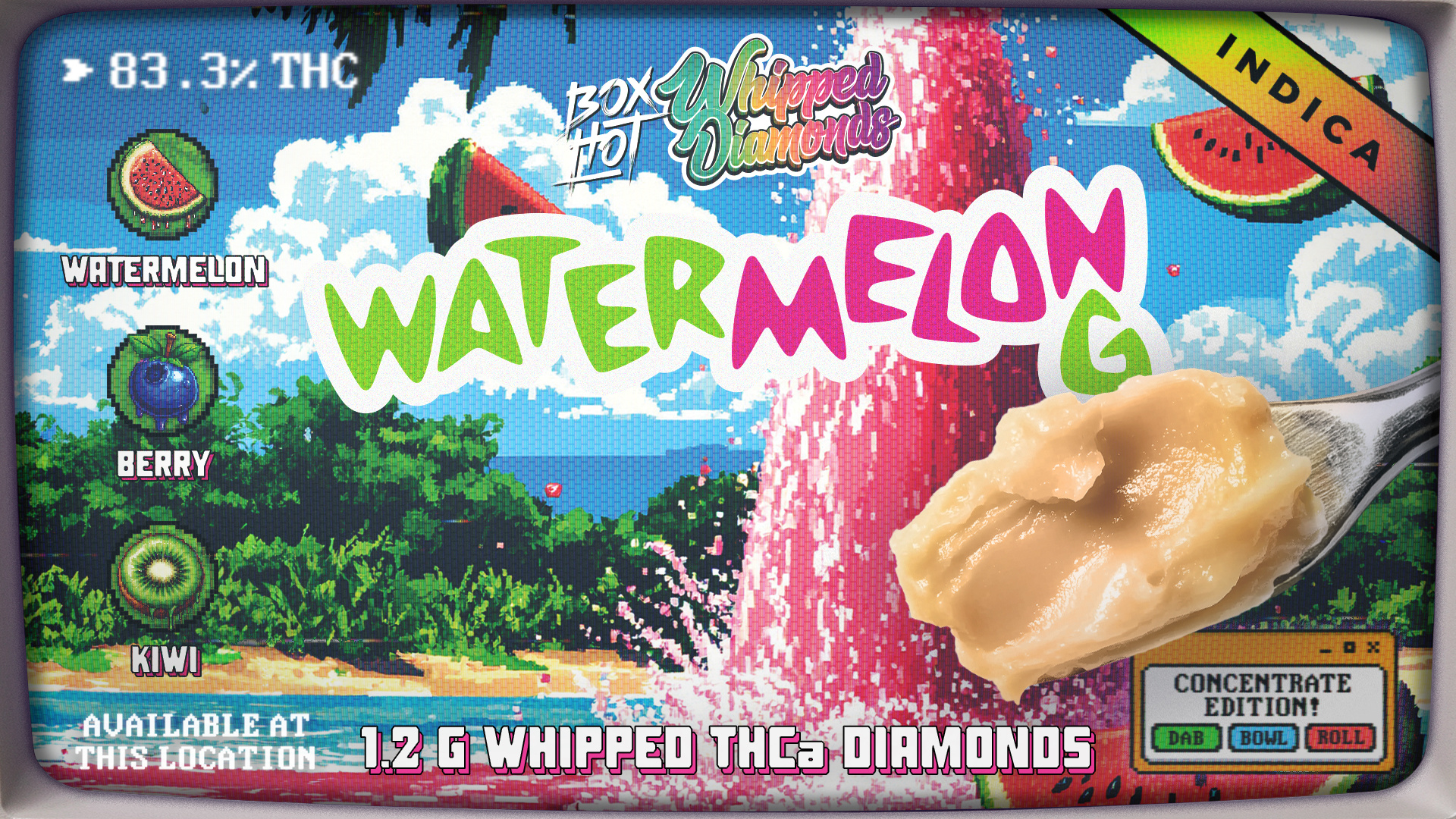 BOXHOT - Indica Watermelon G 1.2g Whipped Diamonds