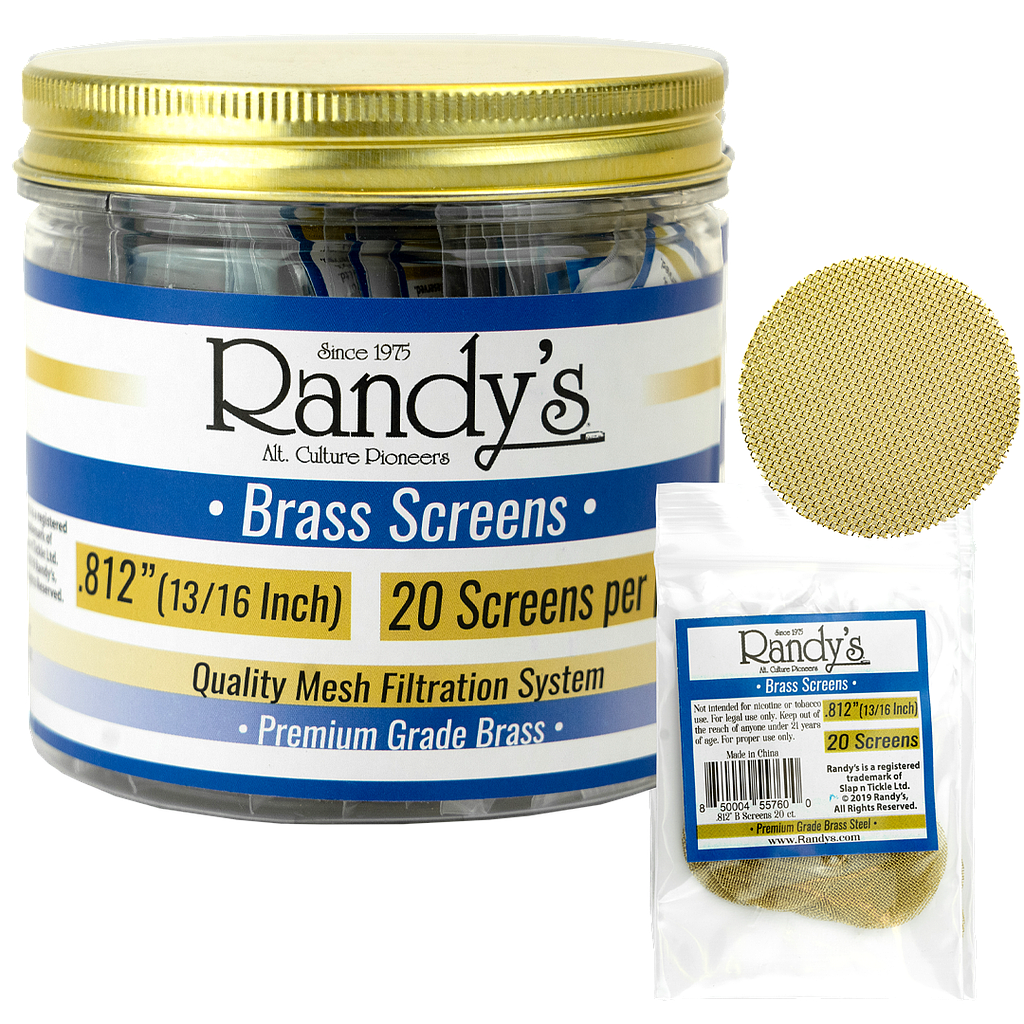 Screens  Metal  Brass 0.812  20PK