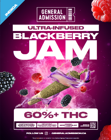 General Admission - Blackberry Jam 3 x 0.5g Diamond Infused Pre-Rolls