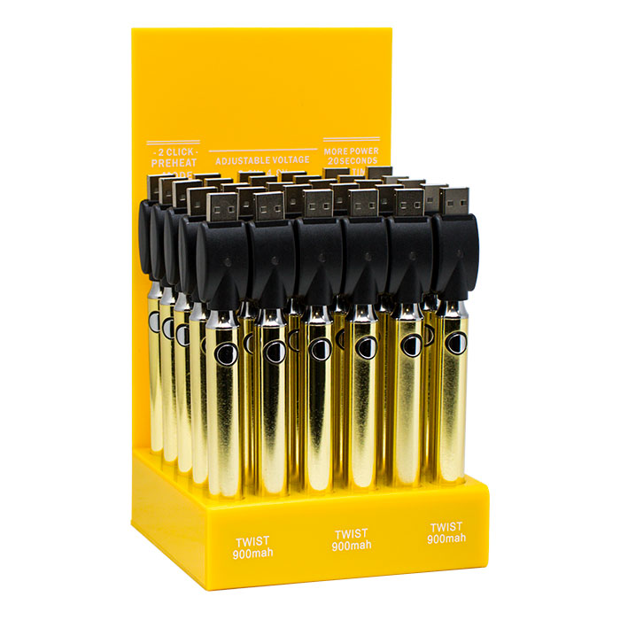 510 No Name Gold 900mAh Batteries