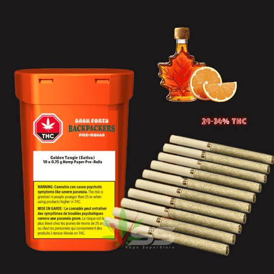 Back Forty - Backpackers Golden Tangie 10 x 0.75g Pre-Rolls