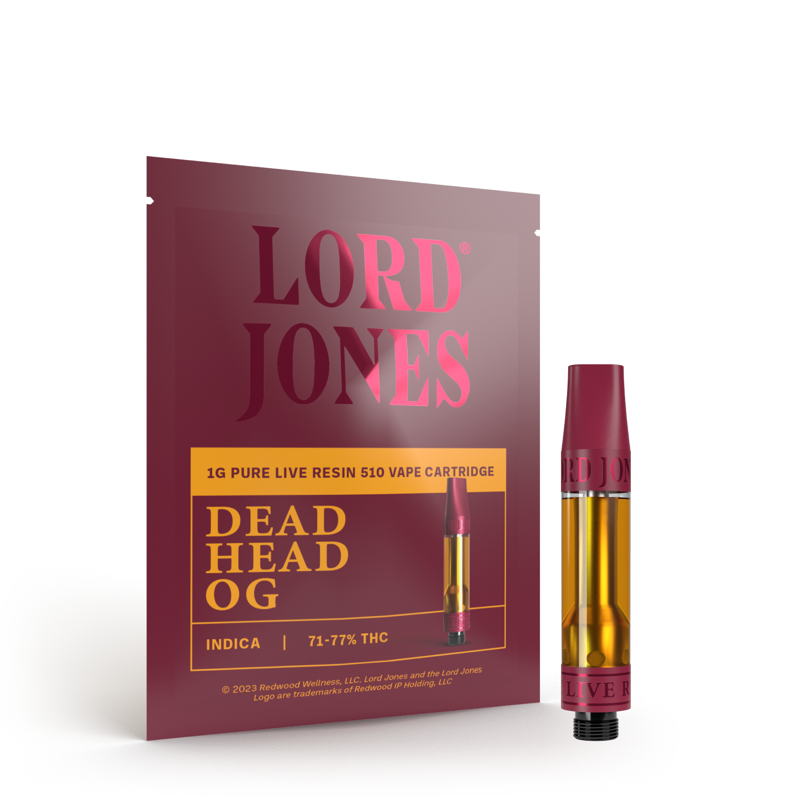 Deadhead OG Pure Live Resin 1g Prefilled Vape Cartridge