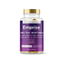 Emprise's GoodNight  1000 mg CBN + 1000 mg THC Softgels